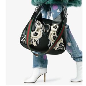 Gucci Large Embroidered Dionysus Hobo Bag with Strap